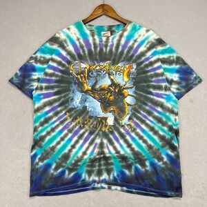 OzzFest 2002 Tour T-Shirt XL System Zombie Adema Black Label POD Tie Dye RARE+++